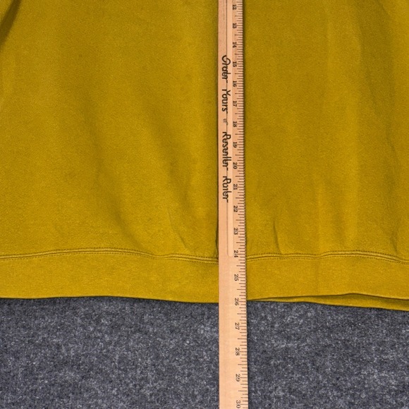 Vintage Nike Sweatshirt Mens XL Yellow Pullover Crewneck Fleece Swoosh USA 90s - Picture 10 of 15